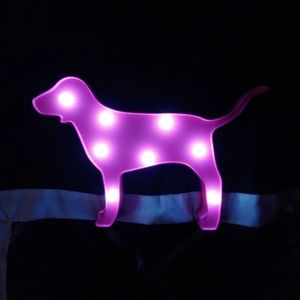 PINK dog marquee light